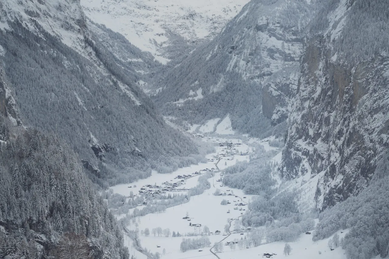 10. Winter Landscape in Lauterbrunnen