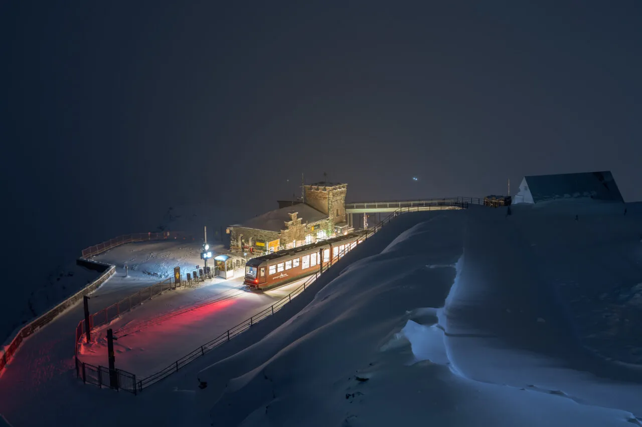 3. The View Outside Kulm Hotel(The shy Matterhorn is supposed to be just behind the station)