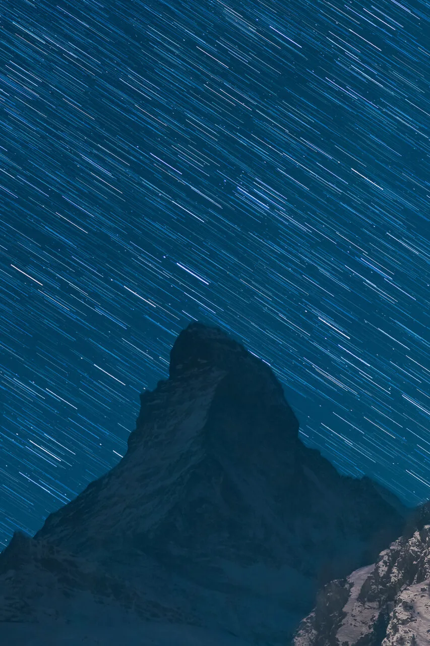 11.  Startrails over Matterhorn