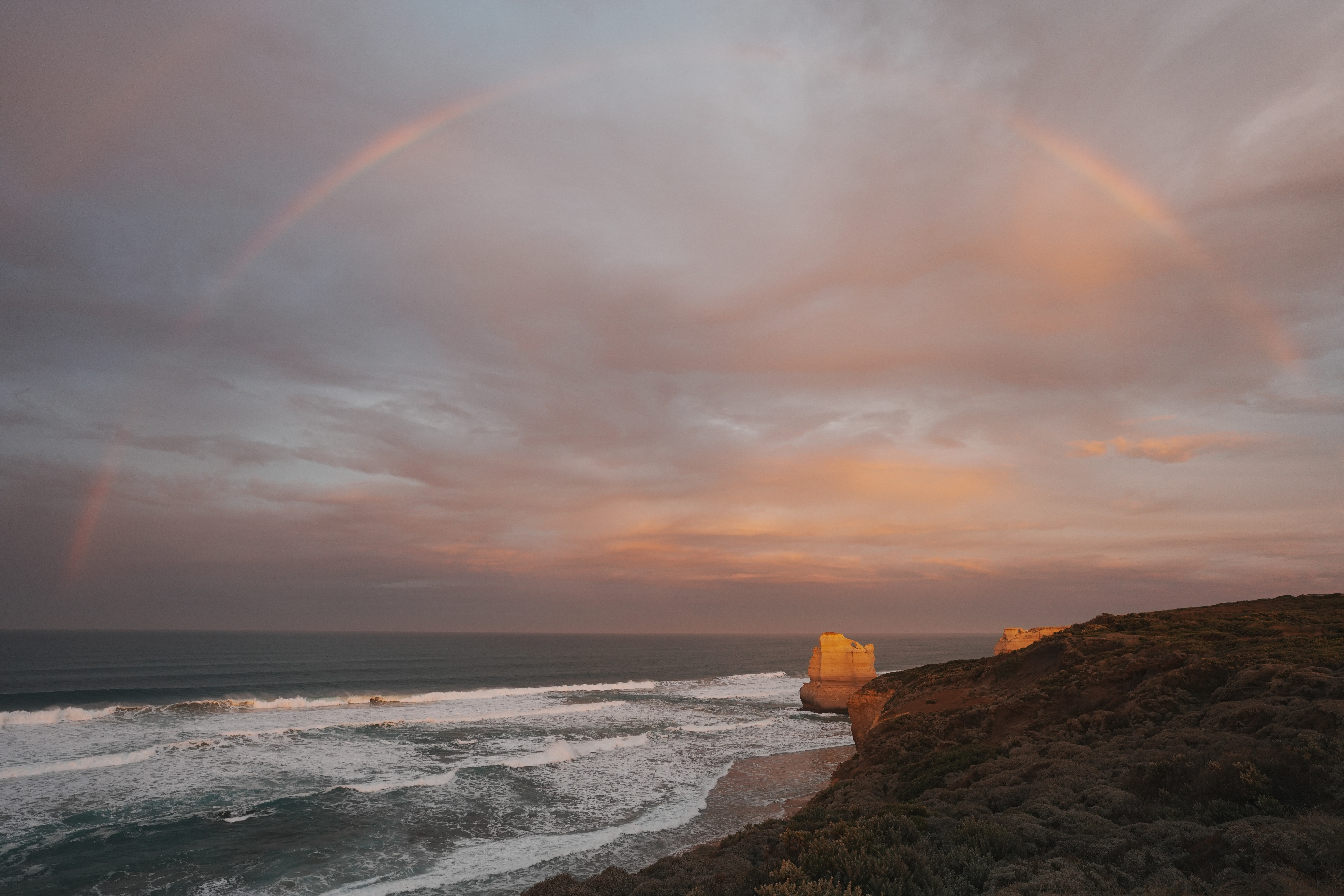 Rainbow over Pacific